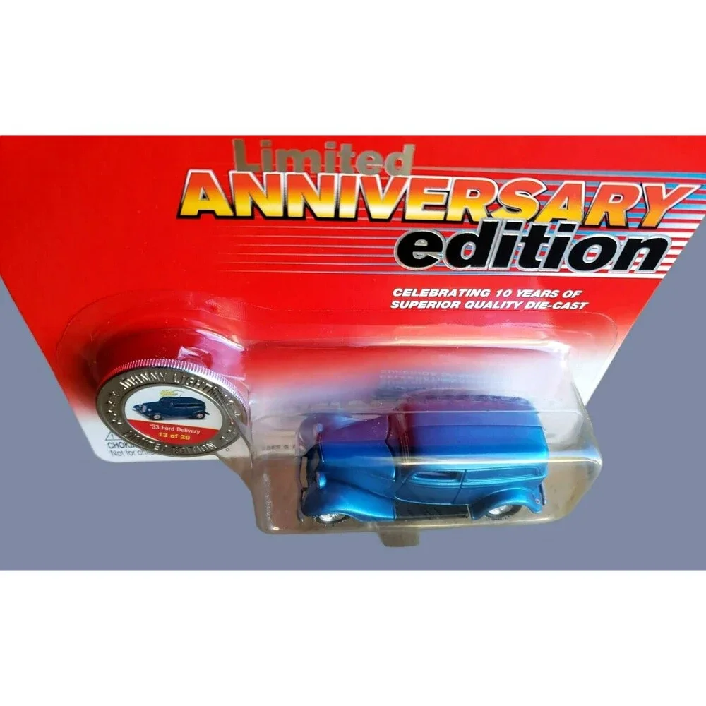 2004 Johnny Lightning '33 FORD DELIVERY Blue Real Wheels Serie 10 Years Ltd Ed.